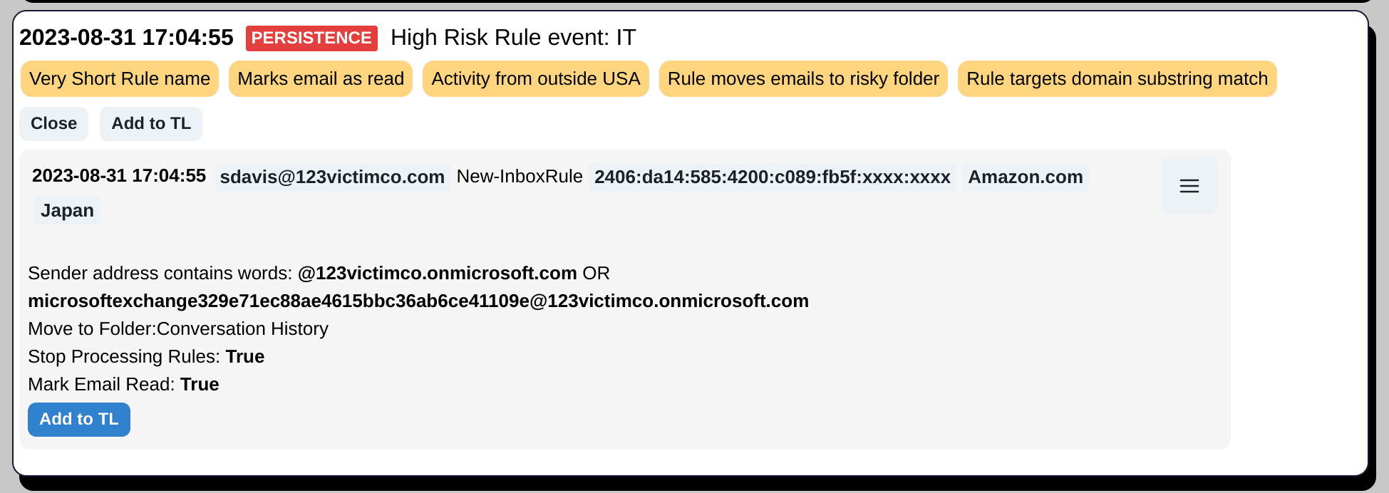 Undeliverable Inbox Rule